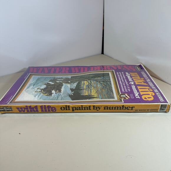 NEW Craft House Oil Pant By Number Kit Wild Life 10x18 Winter Wildnerness - Picture 3 of 8